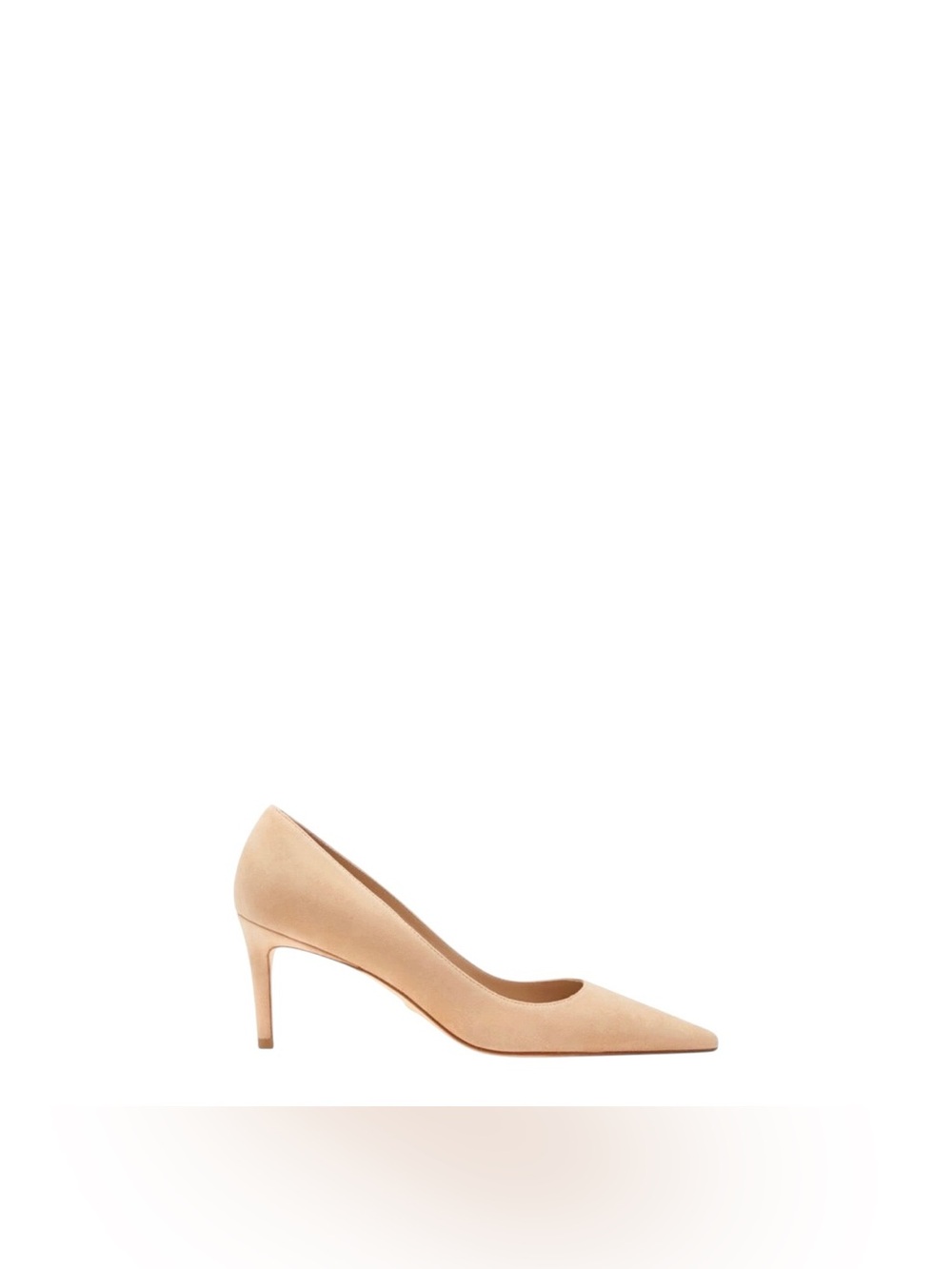 Stuart Weitzman Linsi 75 Suede Pointed Toe Stiletto Pumps W/Box, Size 9
